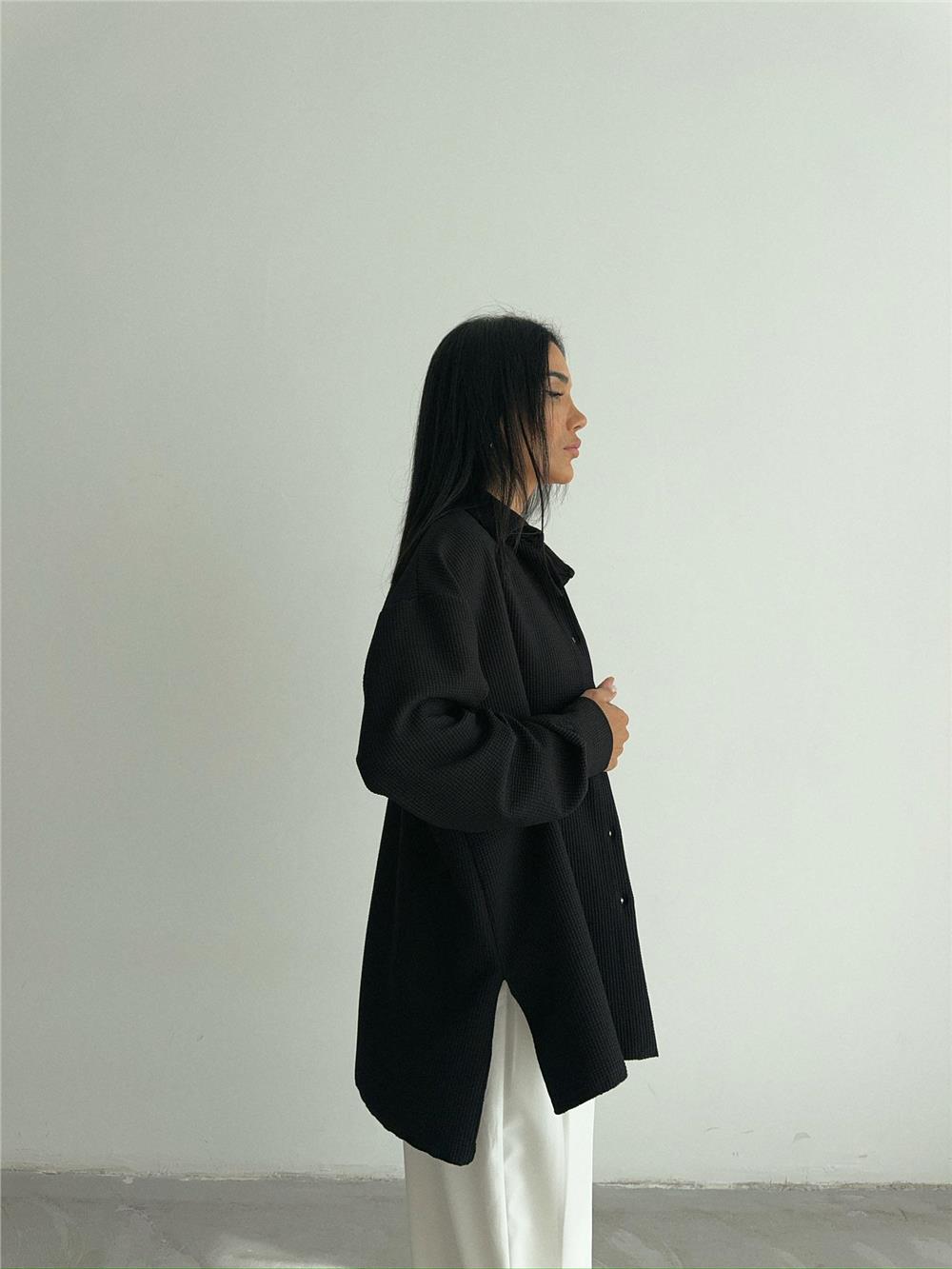 OTTOMAN GÖMLEK - Siyah