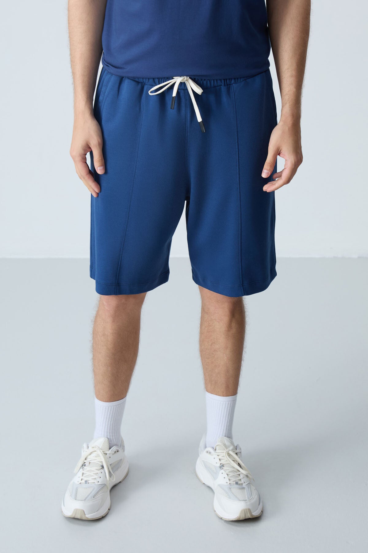 Parlament Pamuklu Kalın Yumuşak Dokulu Standart Fit Basic Erkek Şort - 81277