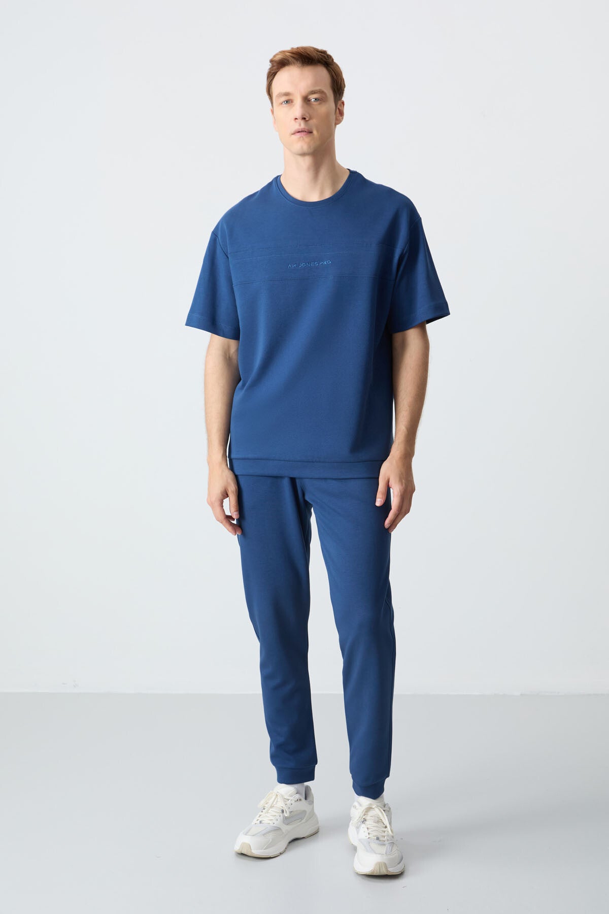 Parlament Pamuklu Kalın Yumuşak Dokulu Oversize Fit Basic Erkek Eşofman Takım - 85261