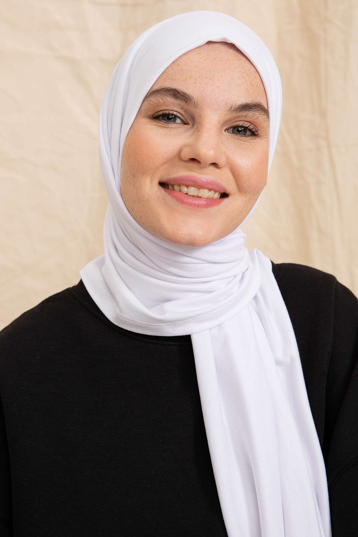 Penye Şal - Beyaz