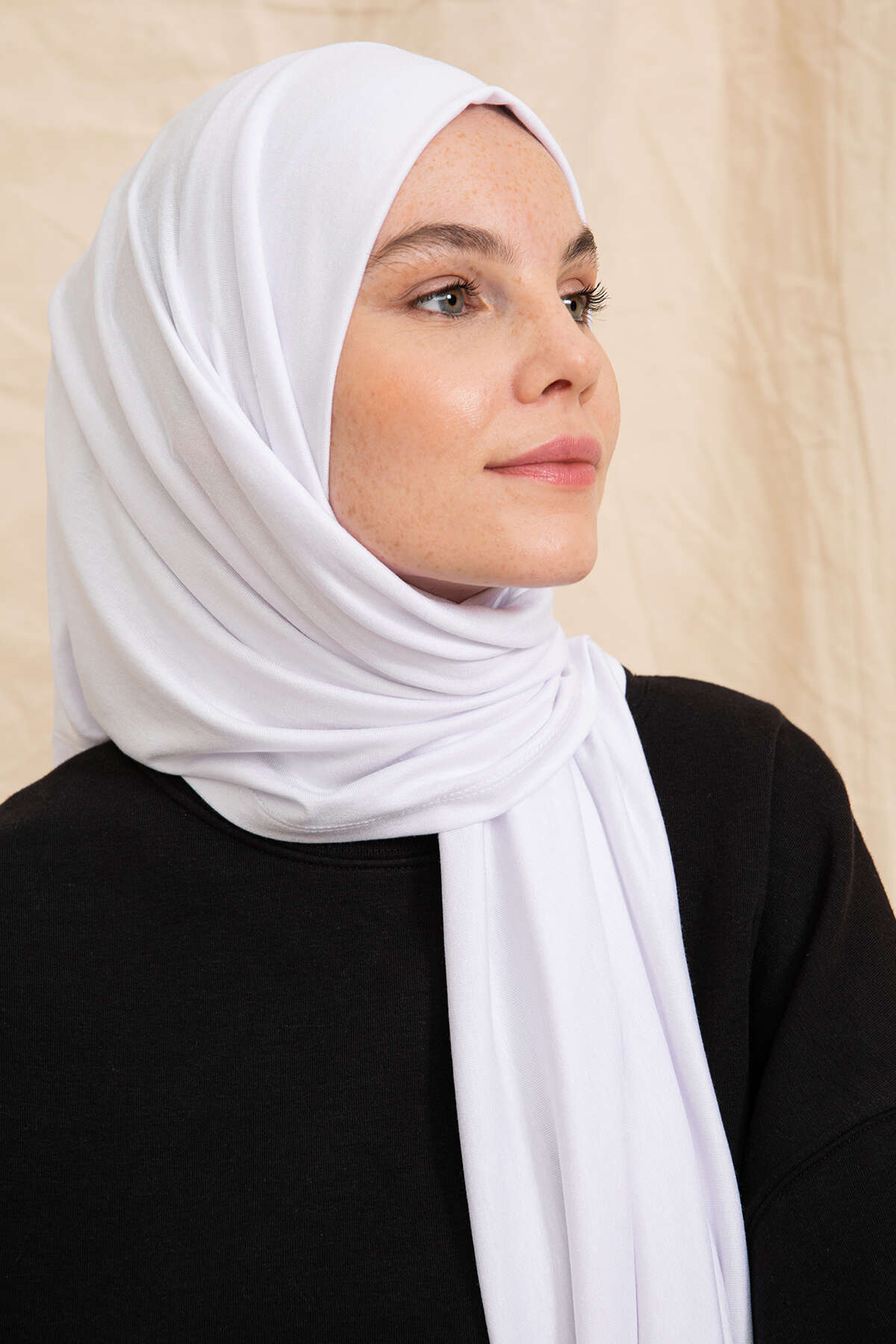 Penye Şal - Beyaz