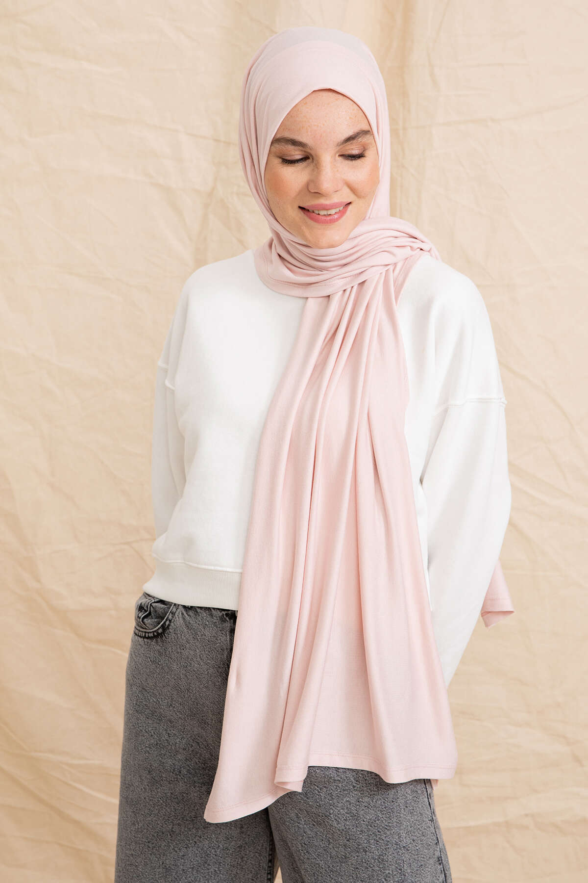 Penye Şal - Pudra