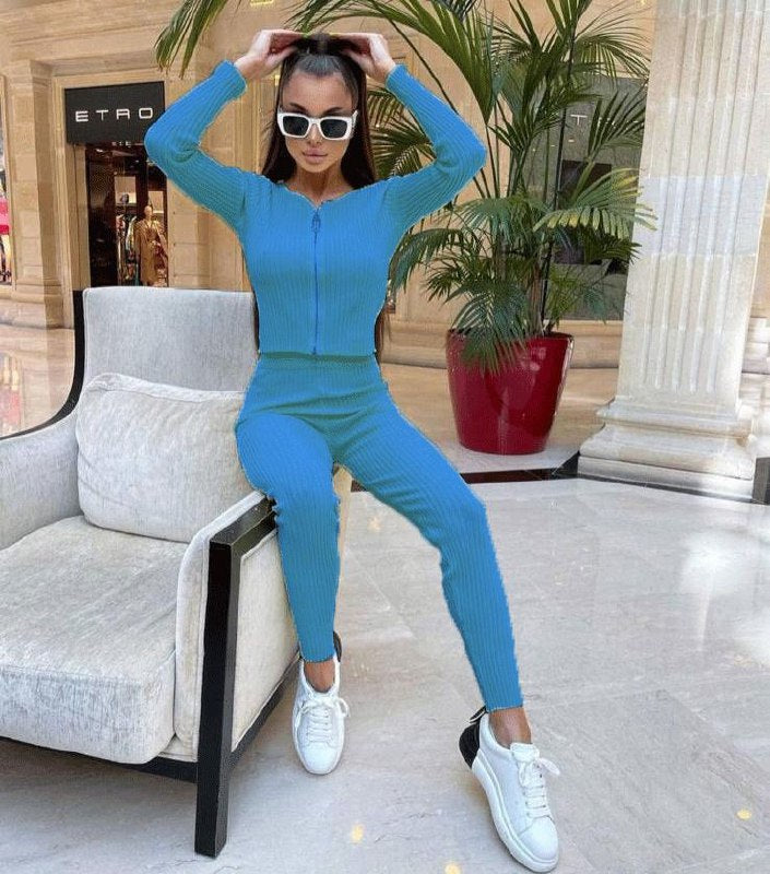 Saphire Fermuarlı Triko Takım 846