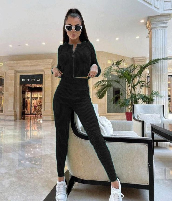 Saphire Fermuarlı Triko Takım 846