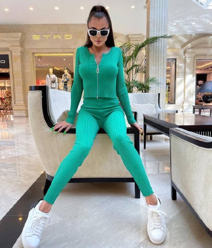 Saphire Fermuarlı Triko Takım 846