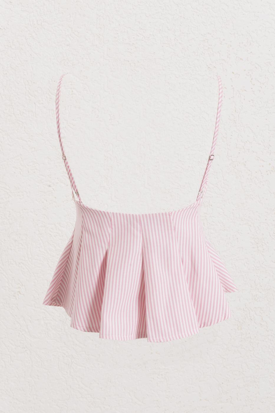 Pleated Strap Blouse