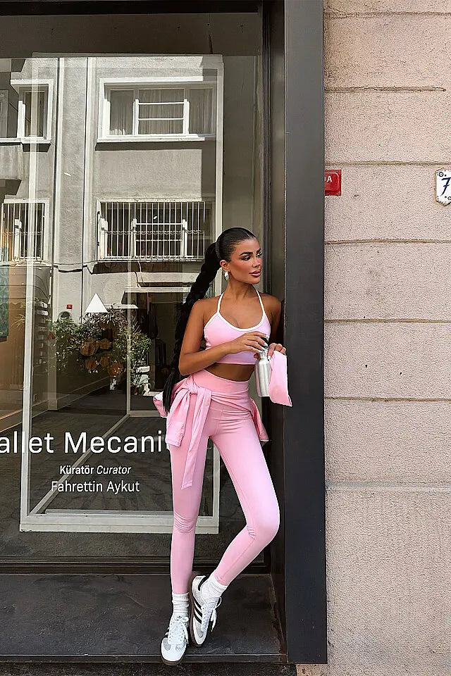 Pembe 4 lü Yoga Set