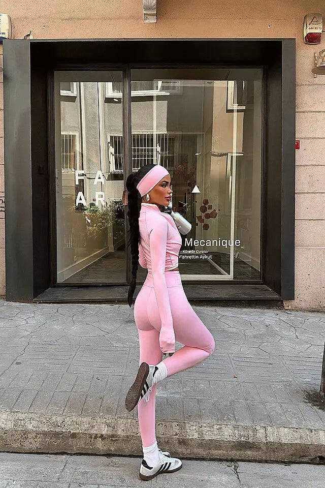 Pembe 4 lü Yoga Set