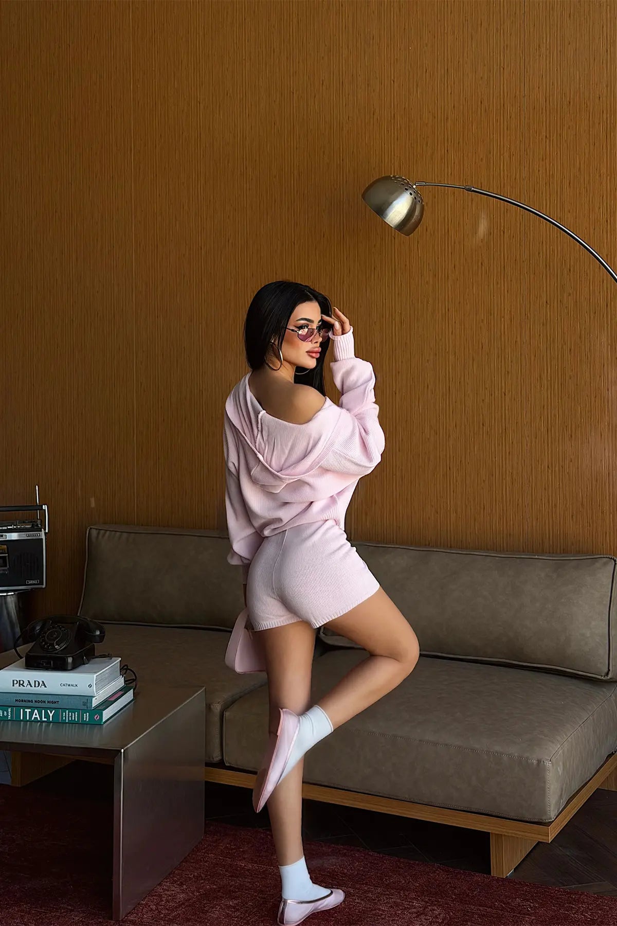 Pembe Şortlu Takım