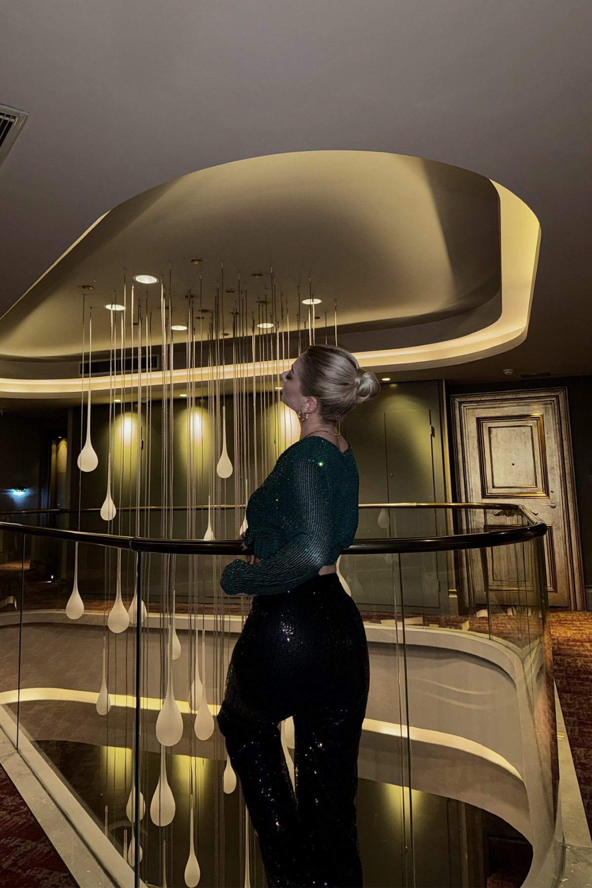 PULLU CROP KRUVAZE BLUZ - Zümrüt