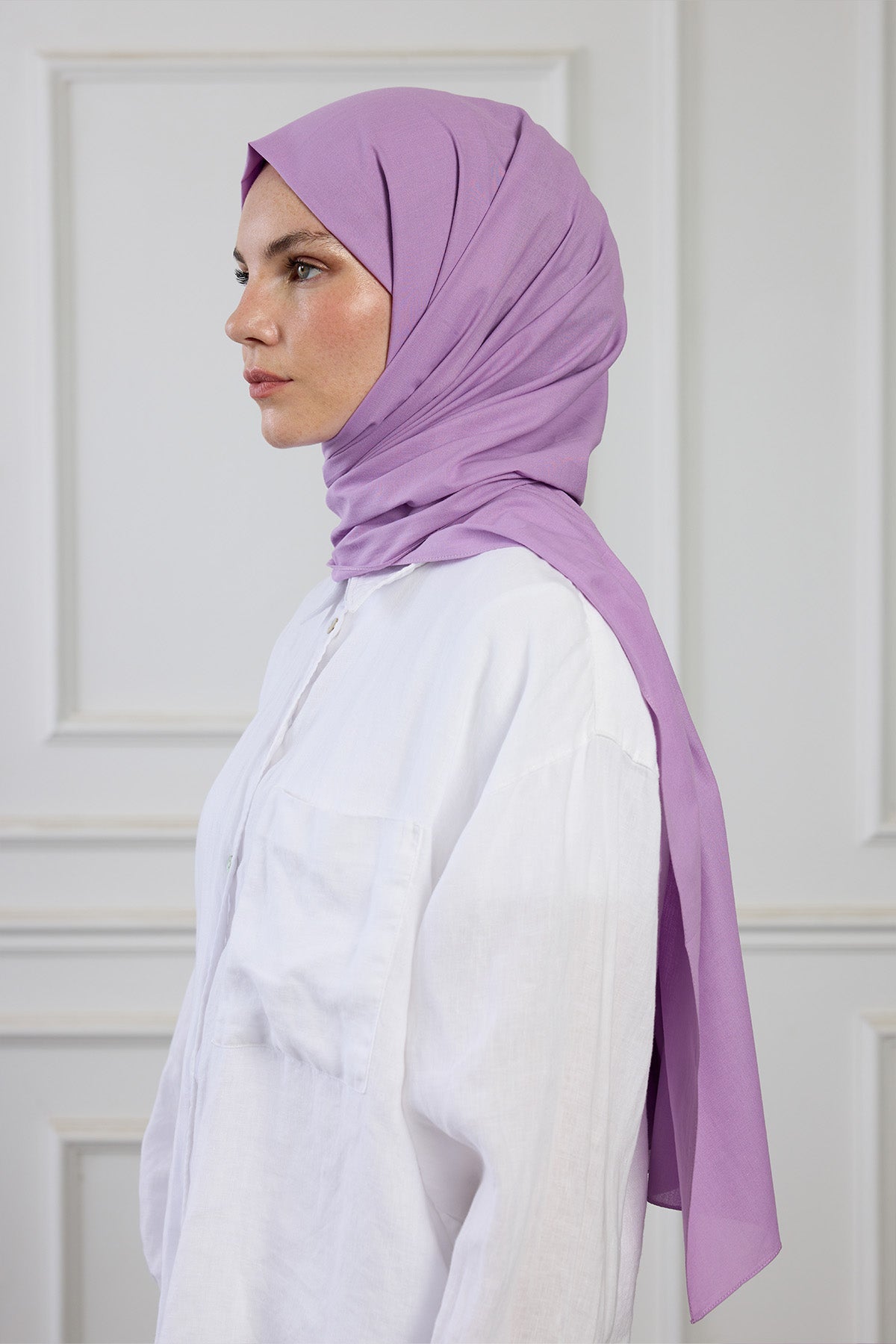 Pure Pamuk Şal - Lila
