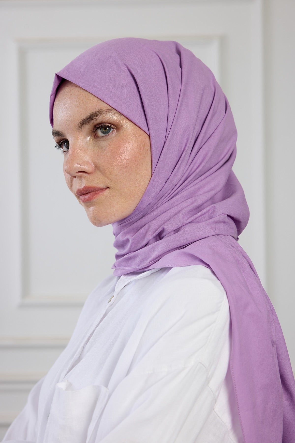 Pure Pamuk Şal - Lila