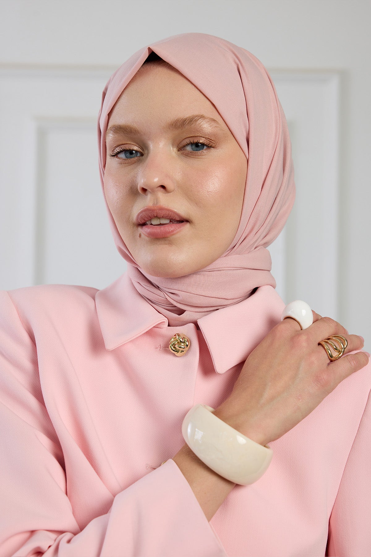 Pure Pamuk Şal - Soft Pembe