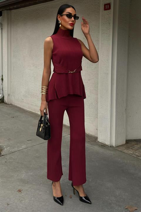 Rose Dik Yaka Fitilli Takım 9946