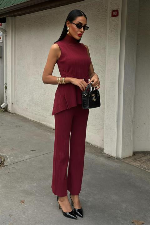 Rose Dik Yaka Fitilli Takım 9946