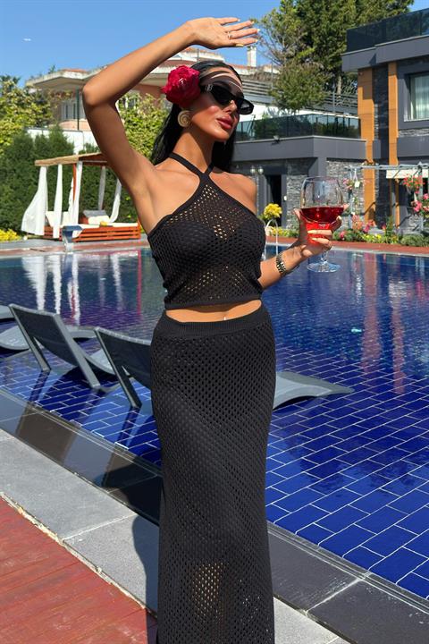 Sidney Kroşe Crop Takım 9843