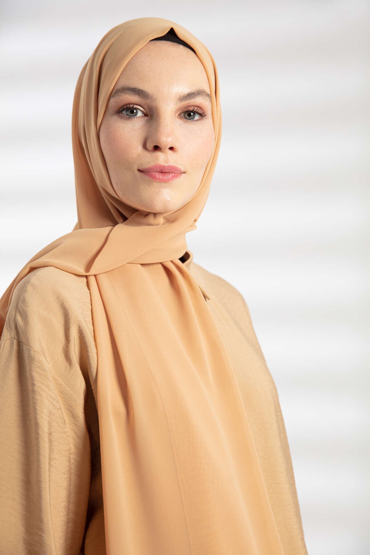 Şifon Şal - Camel