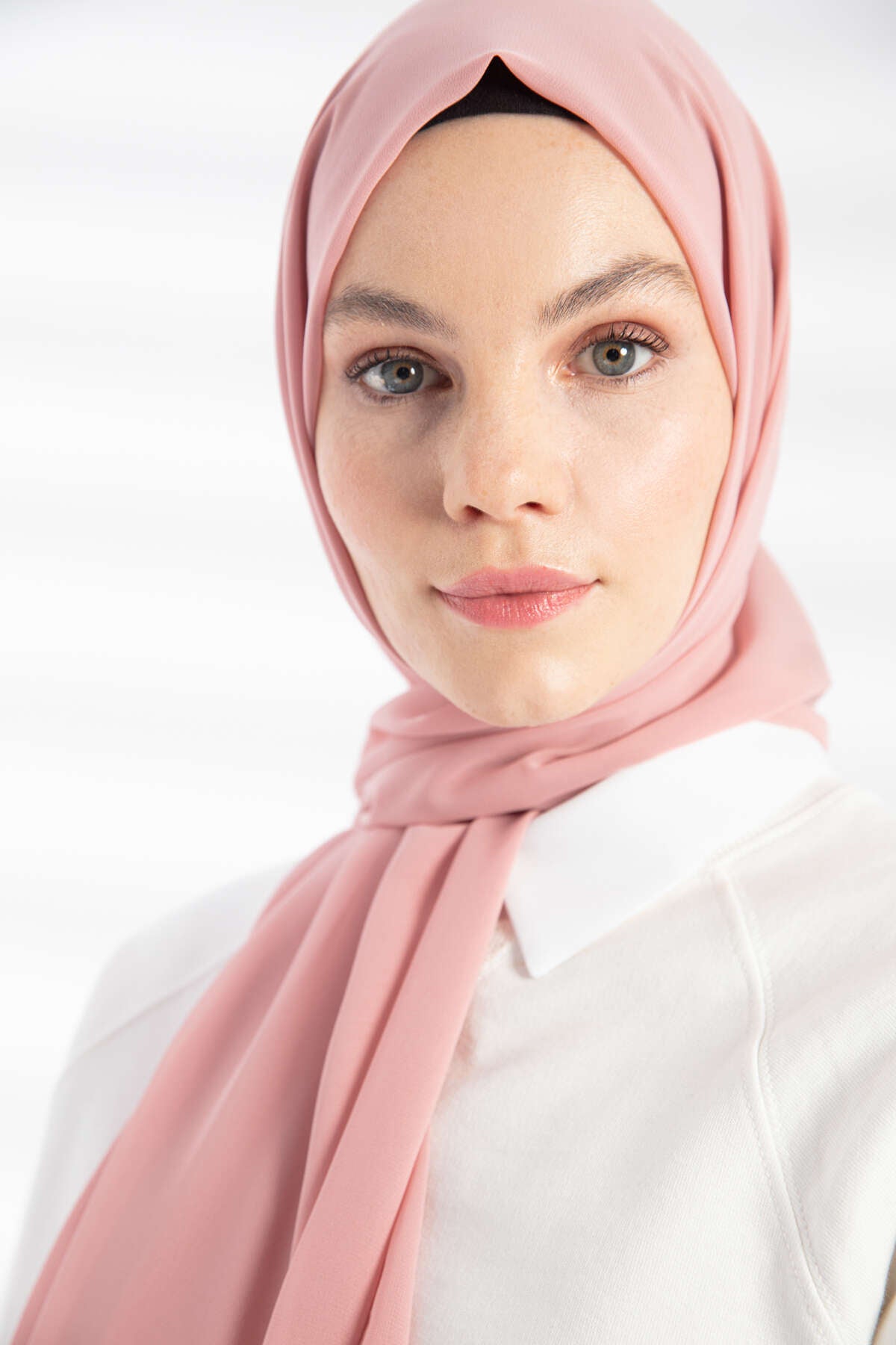 Şifon Şal - Pembe