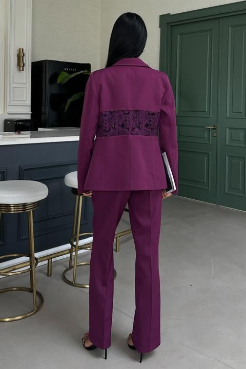 Sırt Dantel Detay Premium Takım Elbise 10031