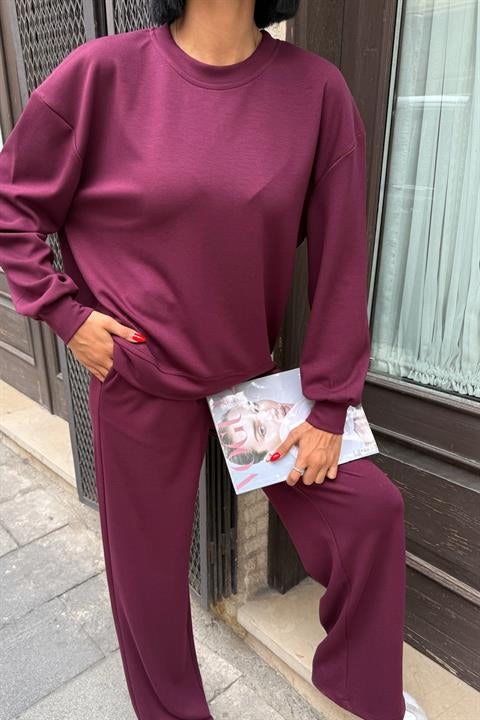 Sırtı Aksesuar Dekolteli Modal Takım 10253