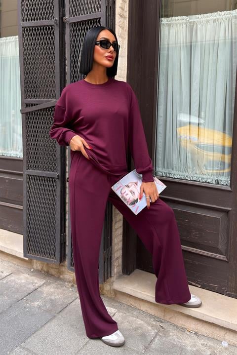 Sırtı Aksesuar Dekolteli Modal Takım 10253