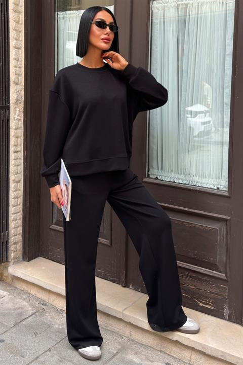 Sırtı Aksesuar Dekolteli Modal Takım 10253