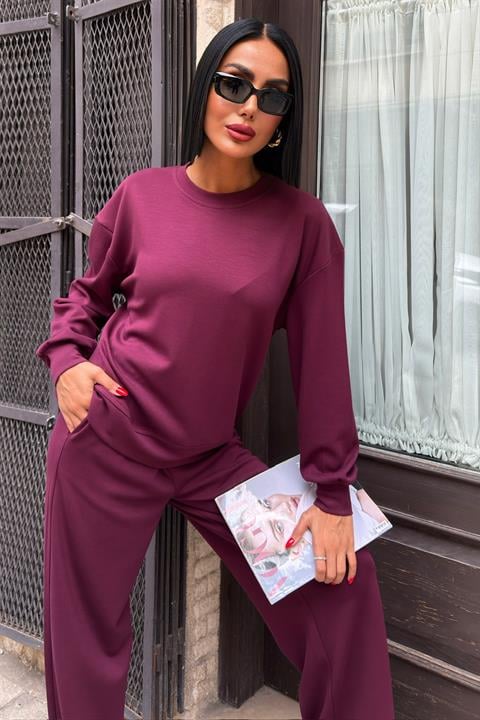 Sırtı Aksesuar Dekolteli Modal Takım 10253