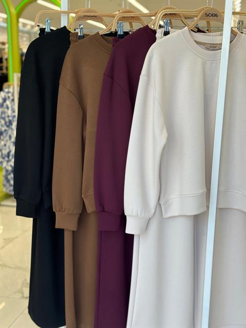 Sırtı Aksesuar Dekolteli Modal Takım 10253