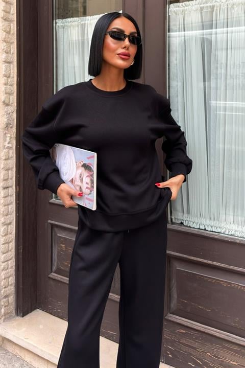 Sırtı Aksesuar Dekolteli Modal Takım 10253