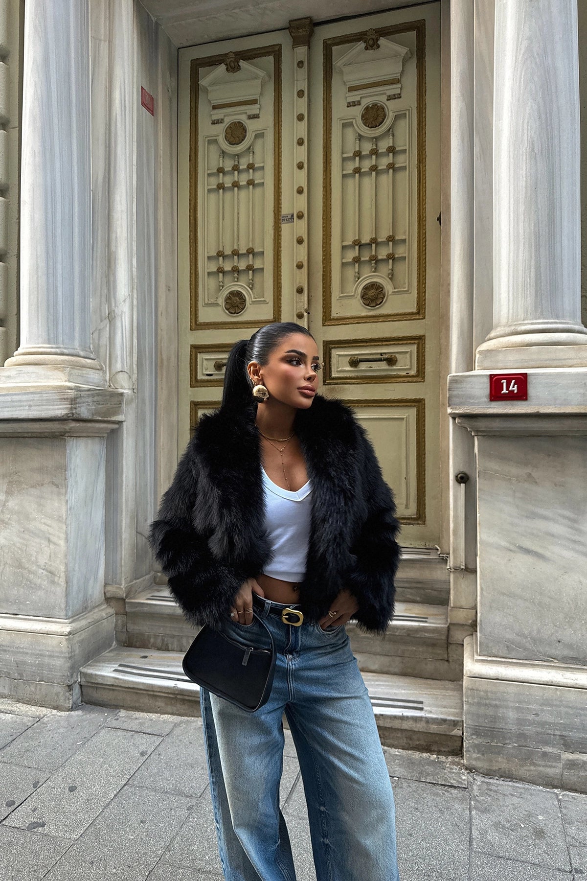 Black Rufina Fur
