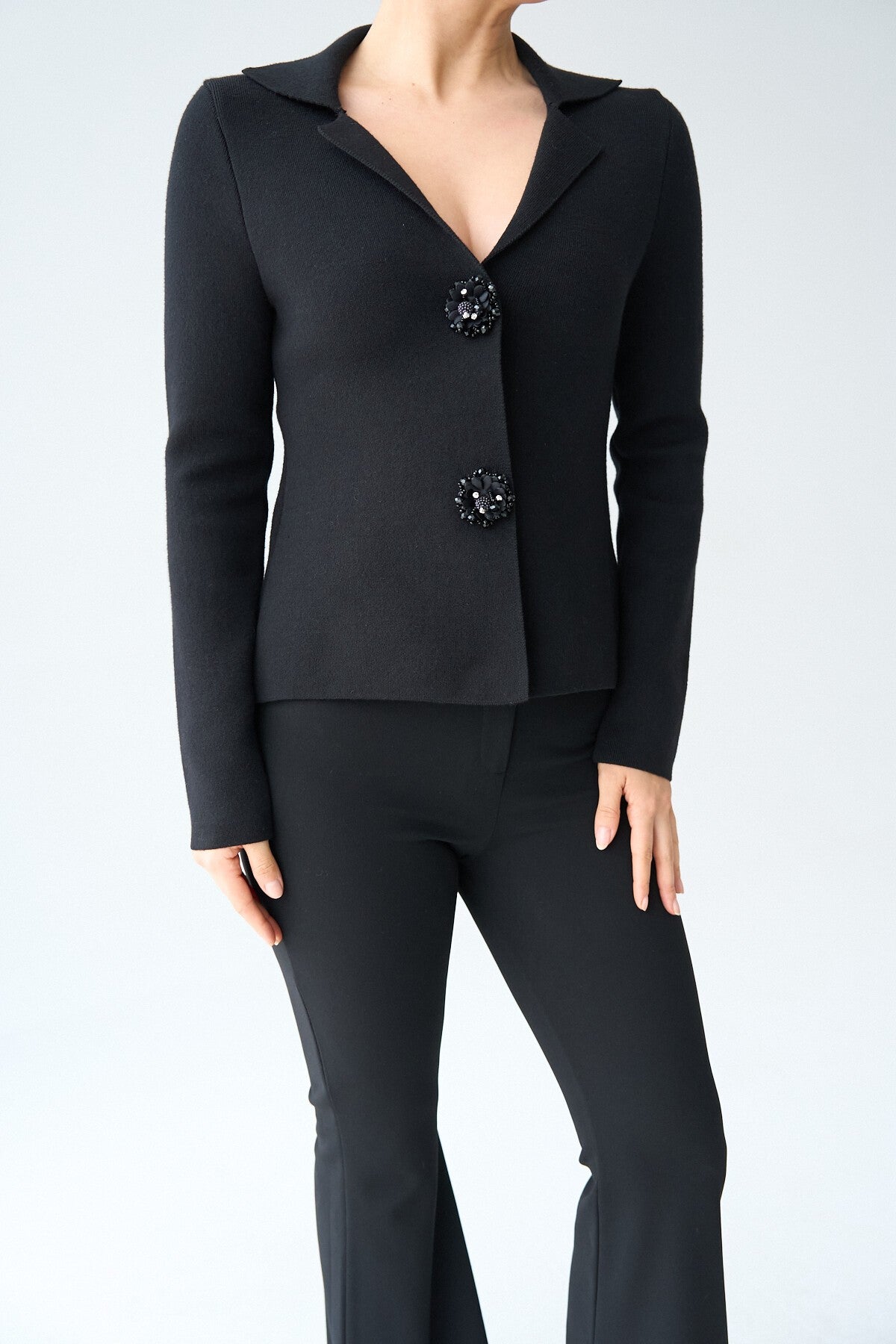 Black Knit JACKET