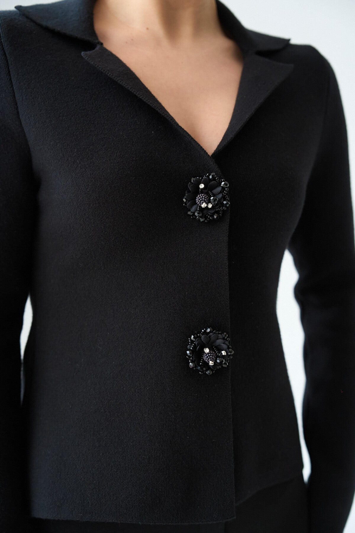 Black Knit JACKET