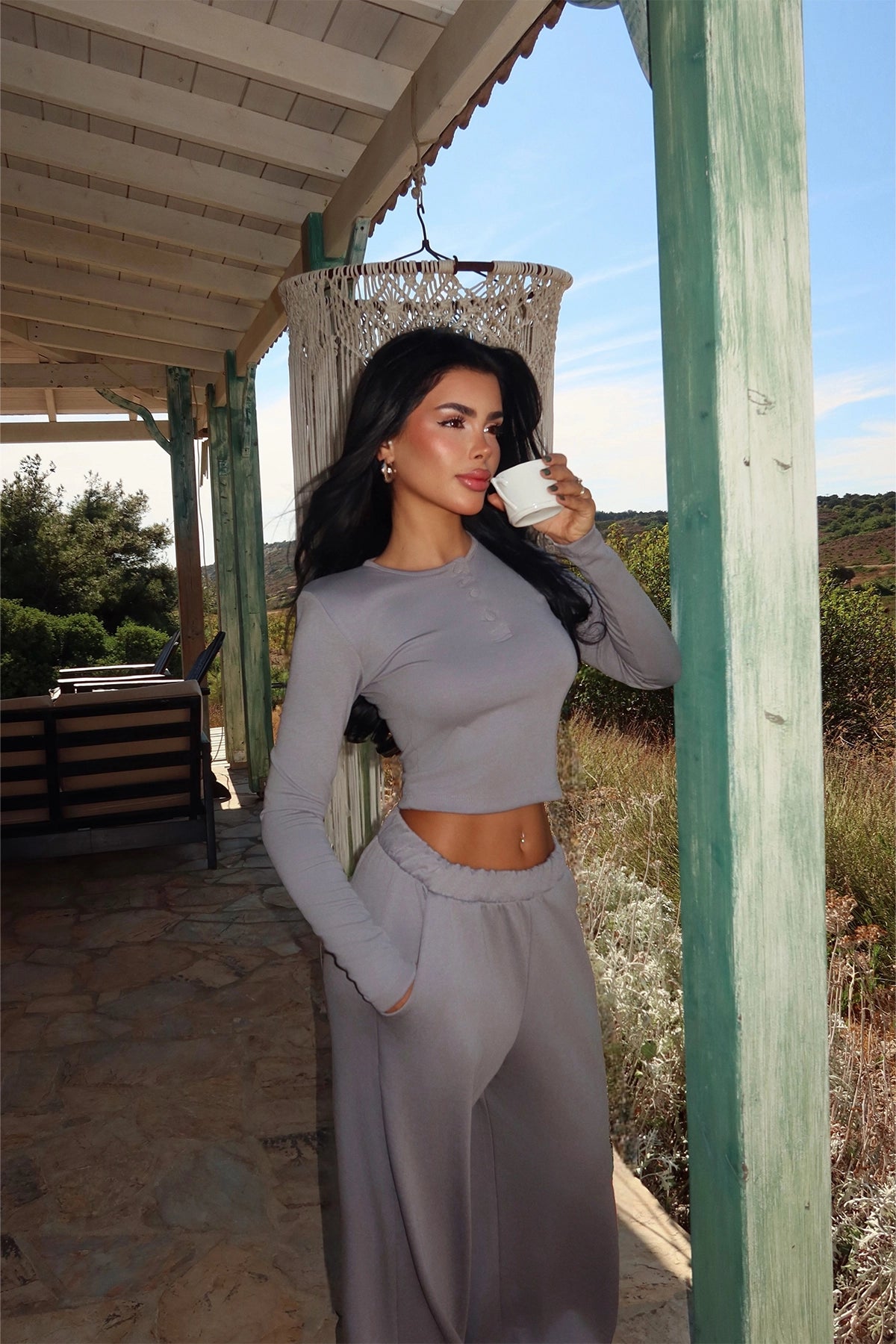 Smoked Rapha Top and Bottom Set