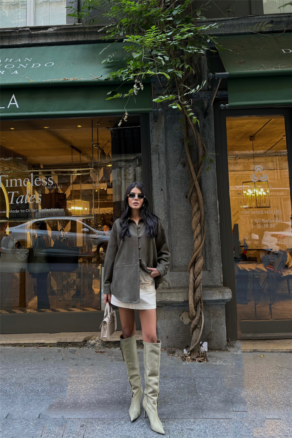 SÜET GÖMLEK - Haki