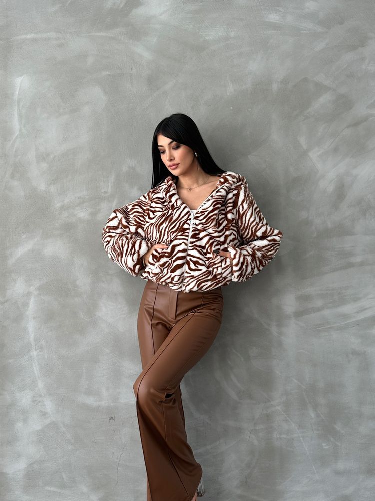 Leopar Bskılı Pejuş Toptan Mont