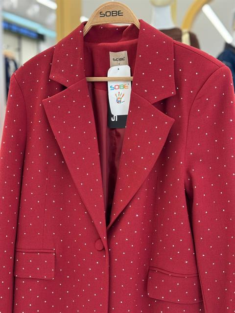 Taş Detaylı Premium Blazer Ceket 6122
