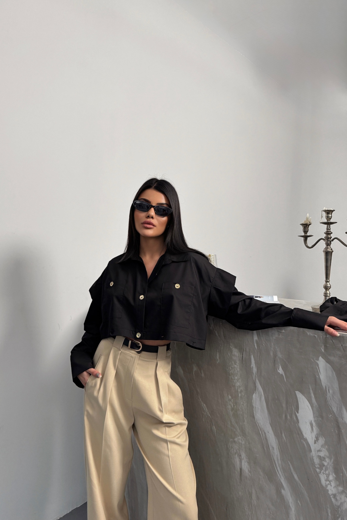 TASARIM GÖMLEK - Siyah