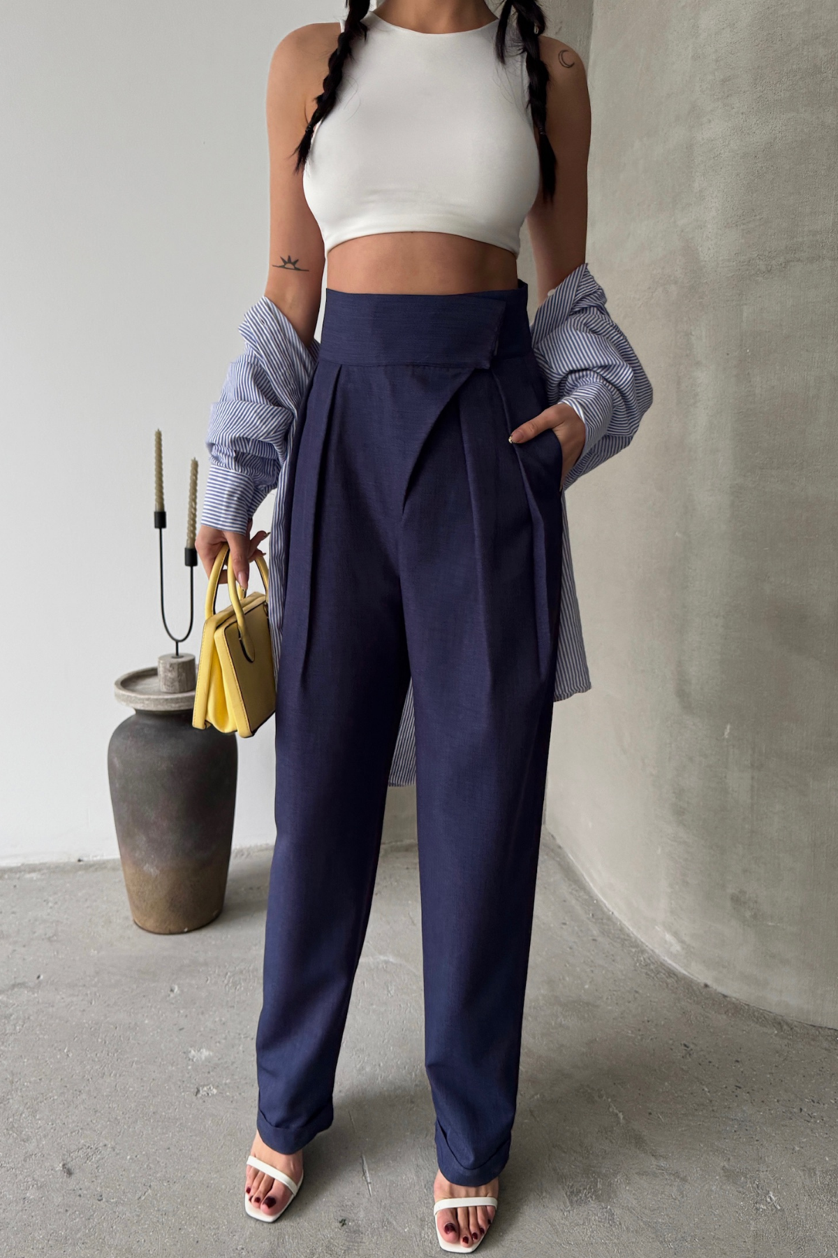 TASARIM PANTOLON - Lacivert