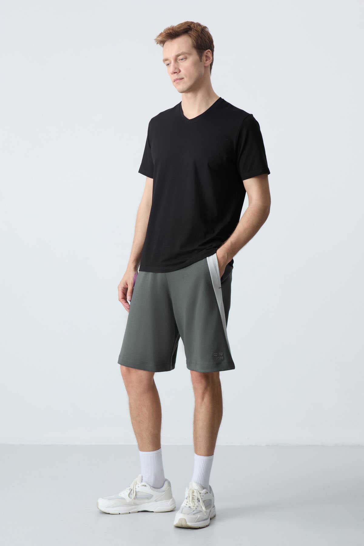 Tommylife Toptan Comfort Fit Basic Erkek Şort 81280 Siyah