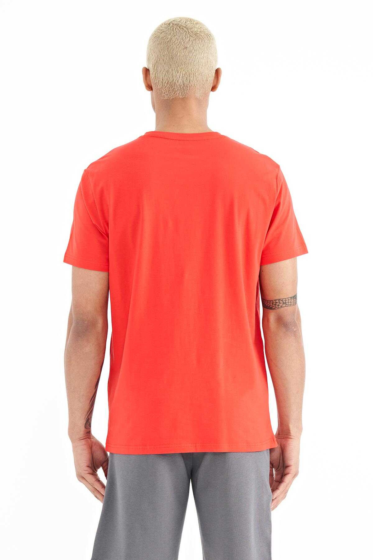 Tommylife Toptan Miles O Yaka Standart Kalıp Baskılı Erkek T-Shirt 88222 Fiesta