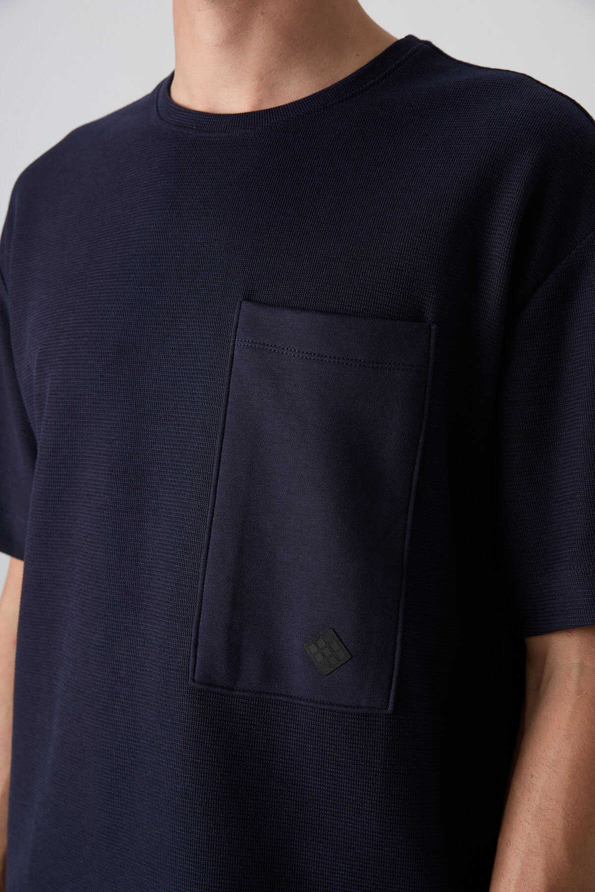Tommylife Toptan O Yaka Oversize Basic Erkek T-Shirt 88341 Siyah