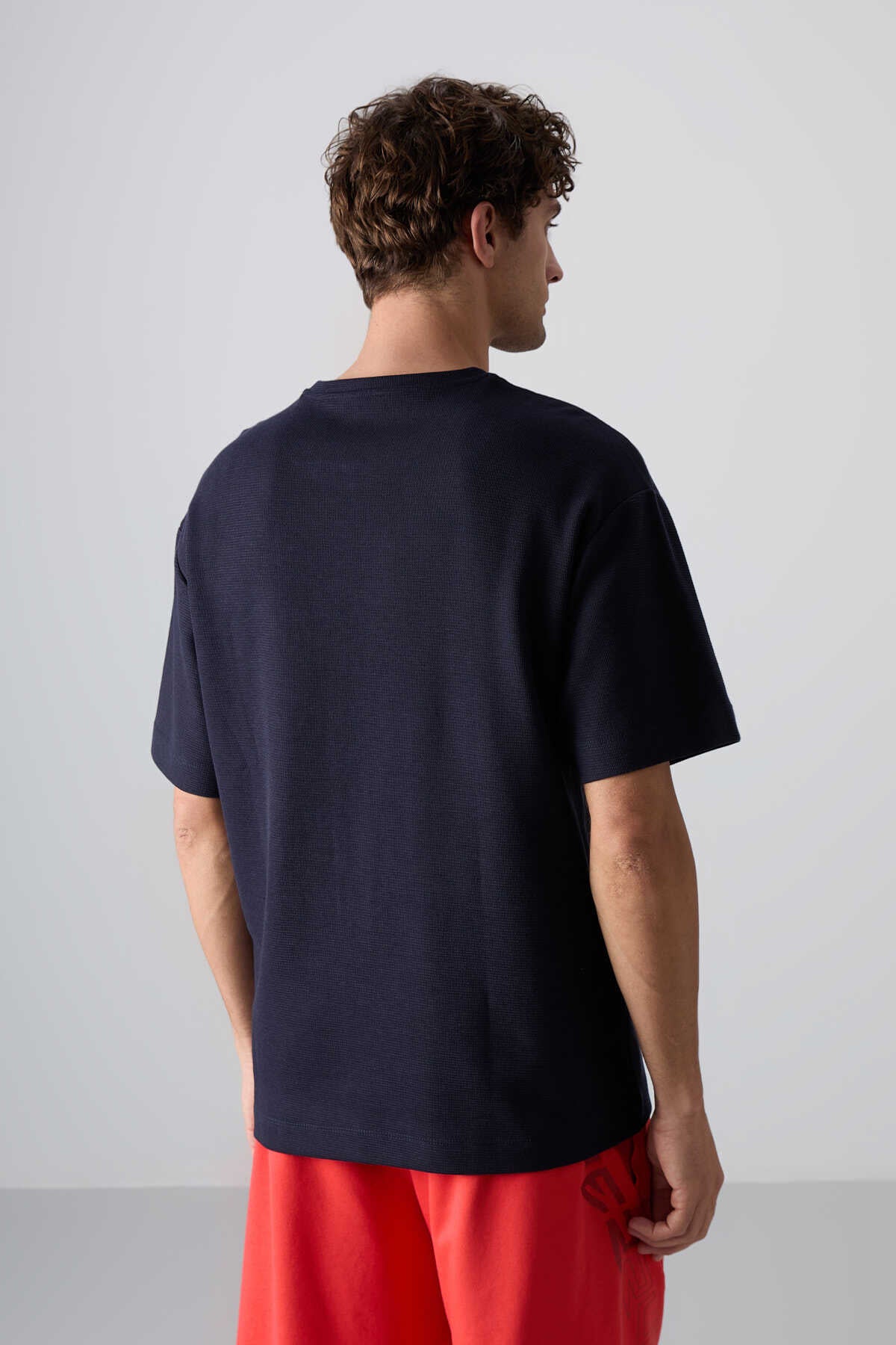 Tommylife Toptan O Yaka Oversize Basic Erkek T-Shirt 88341 Siyah