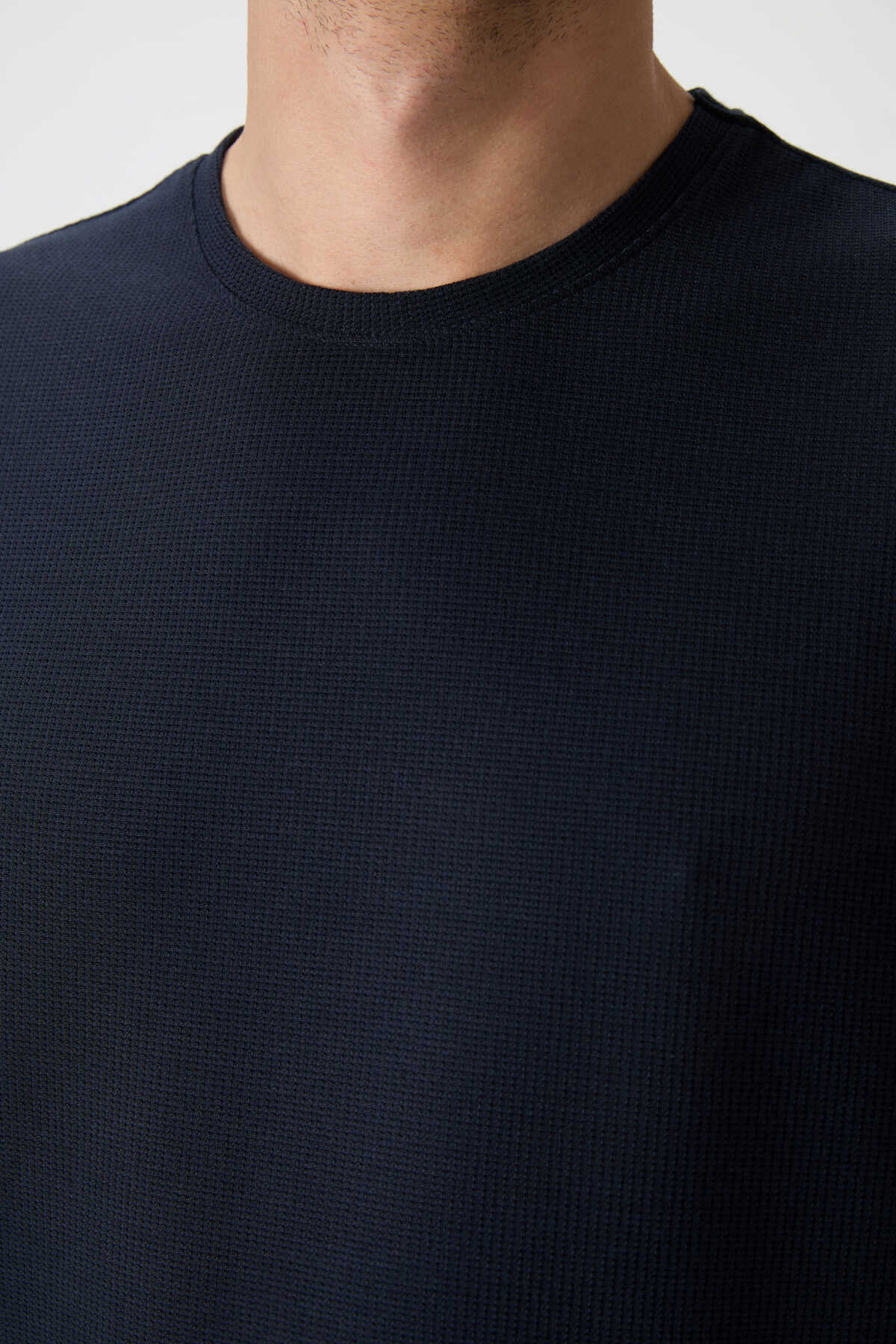 Tommylife Wholesale Crew Neck Oversize Basic Men's T-Shirt 88379 Black