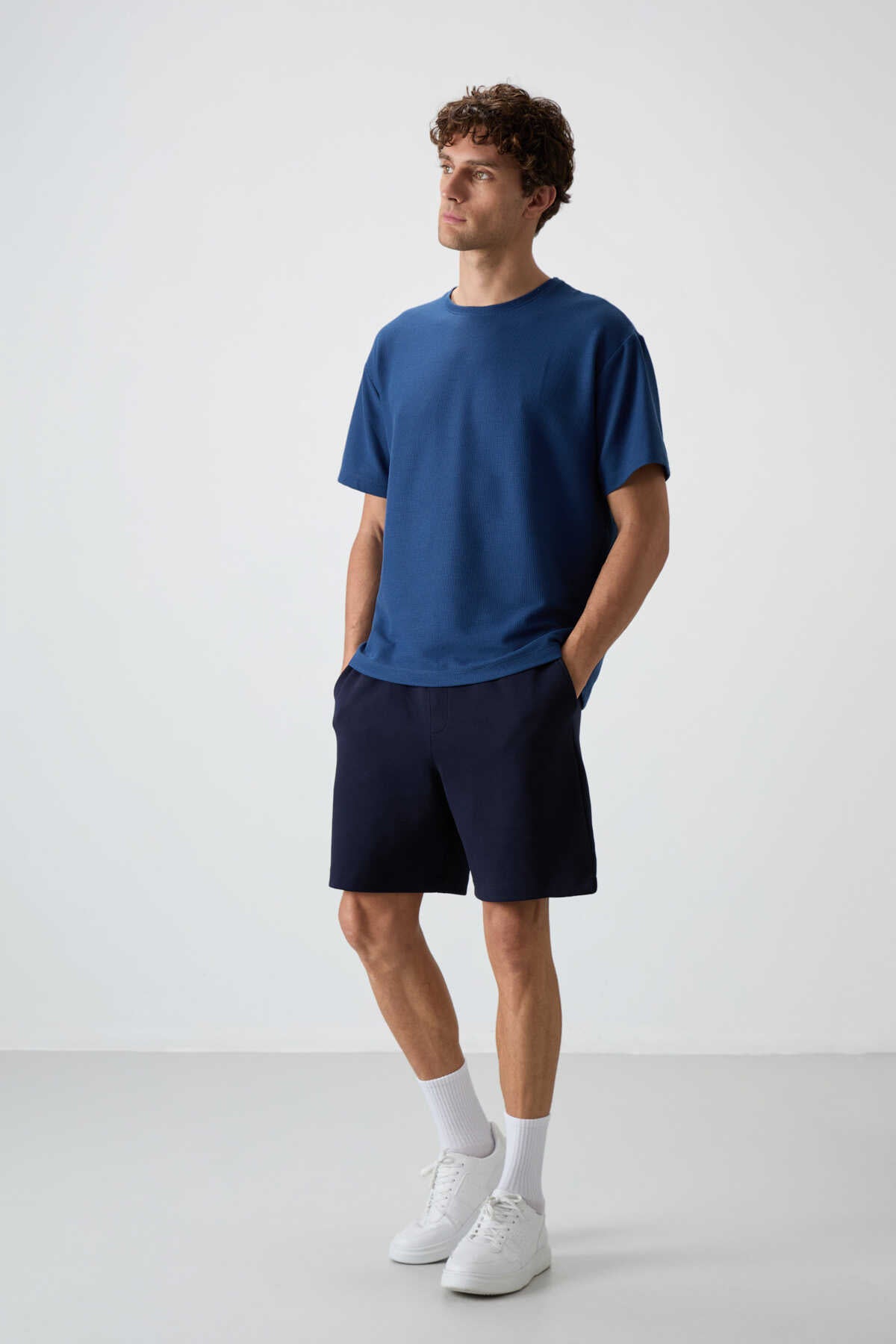 Tommylife Wholesale Crew Neck Oversize Basic Men's T-Shirt 88379 Black