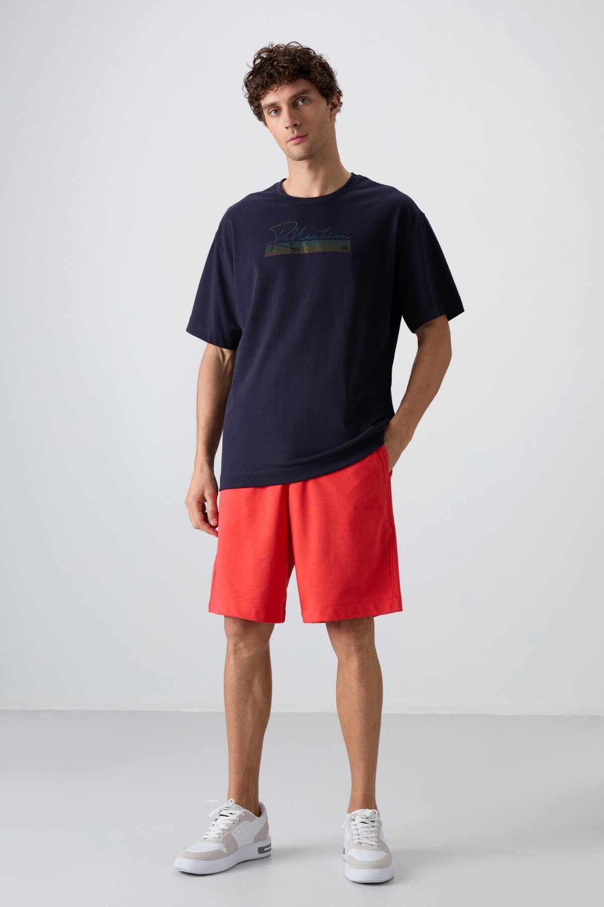 Tommylife Wholesale Crew Neck Oversized Printed Men's T-Shirt 88334 Black