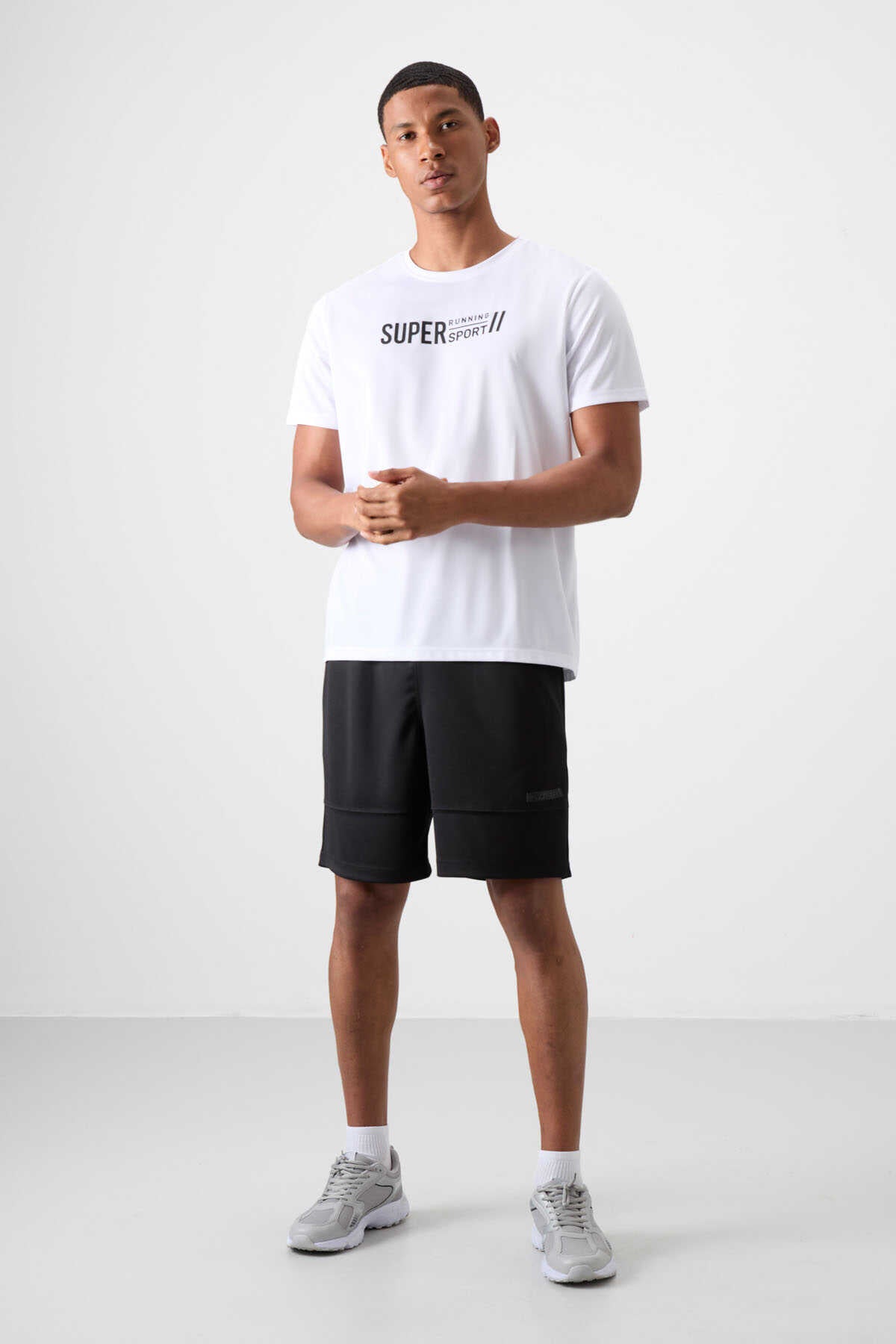 Tommylife Wholesale Crew Neck Standard Fit Active Sports Men's T-Shirt 88385 Black