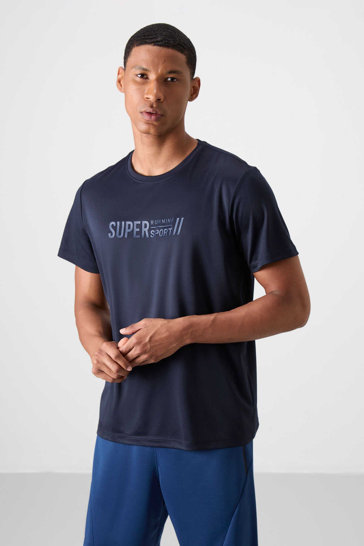 Tommylife Wholesale Crew Neck Standard Fit Active Sports Men's T-Shirt 88385 Black