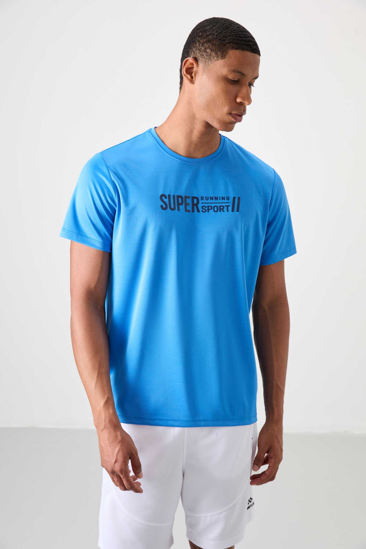 Tommylife Wholesale Crew Neck Standard Fit Active Sports Men's T-Shirt 88385 Black