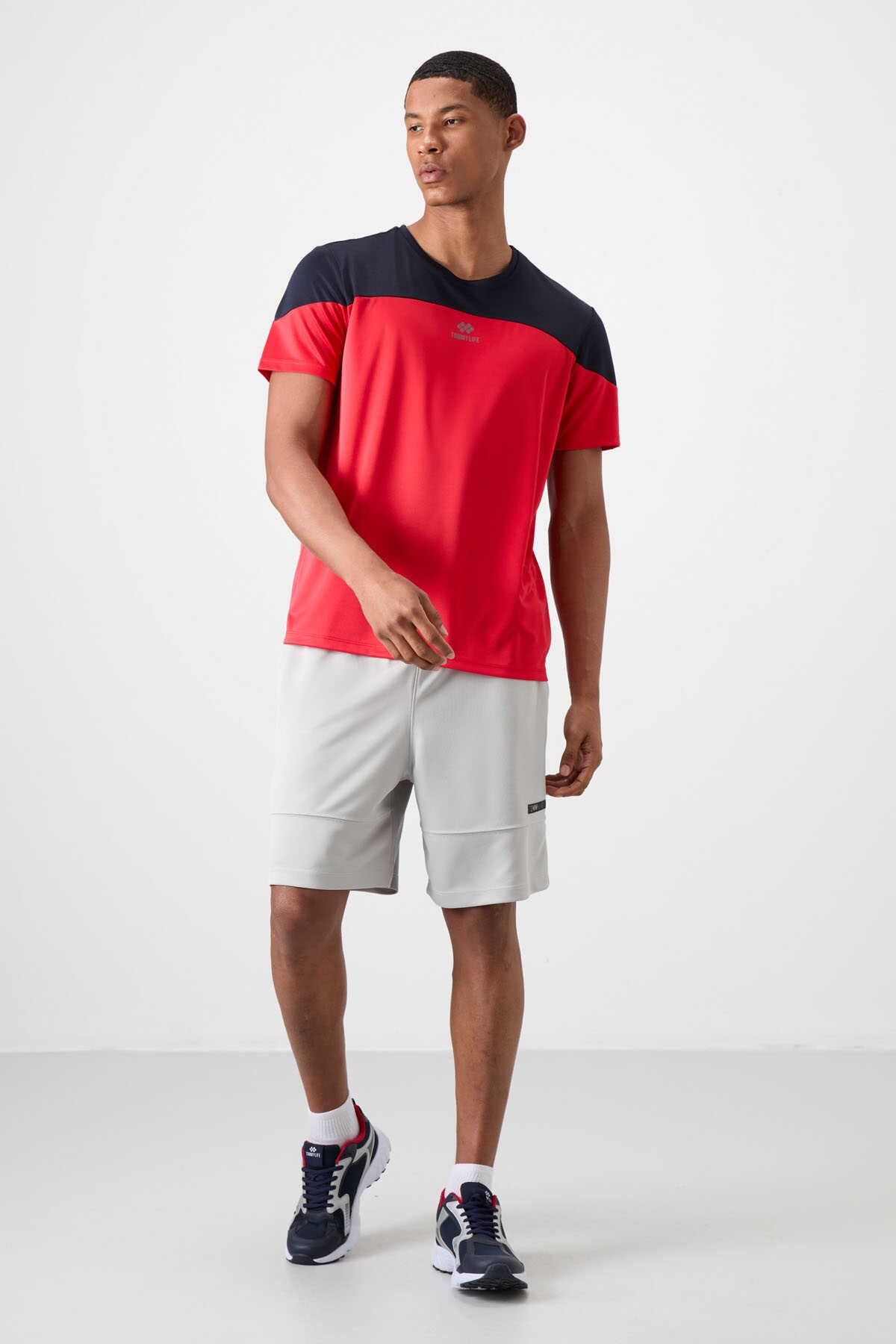 Tommylife Wholesale Crew Neck Standard Fit Active Sports Men's T-Shirt 88386 Black