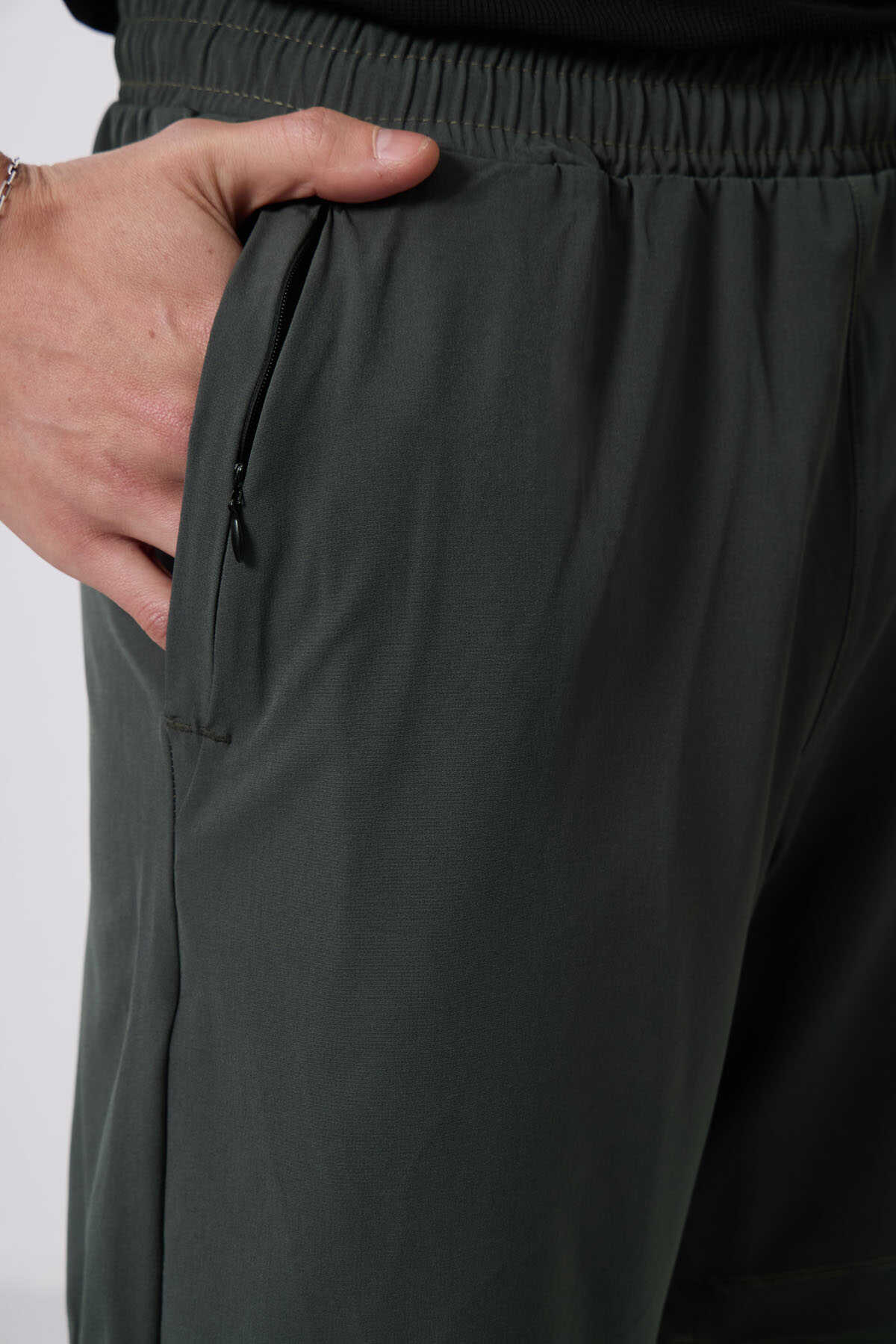 Tommylife Wholesale Polyester Standard Fit Men's Shorts with Tights 81287 Black